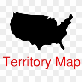 Us And Britain Map, HD Png Download - denver skyline silhouette png