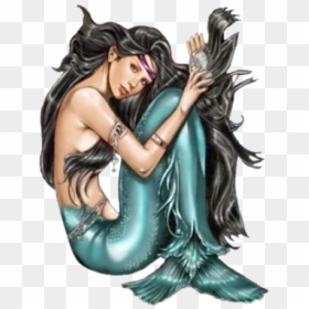 Mermaids, HD Png Download - mermaid drawing png