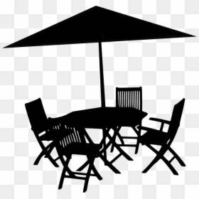 Table Silhouette Png, Transparent Png - table silhouette png