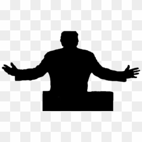 Silhouette, HD Png Download - trump silhouette png
