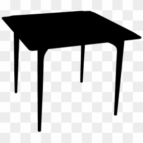 Silhouette Of A Coffee Table, HD Png Download - table silhouette png
