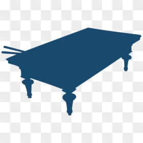 Pool Table Silhouette Png, Transparent Png - table silhouette png