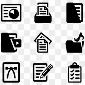 Set Of Documents Icon, HD Png Download - documents icon png
