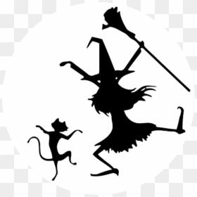 Dancing Witch Clipart, HD Png Download - ghost silhouette png