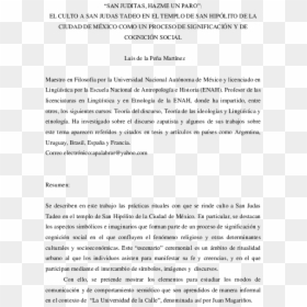 Document, HD Png Download - san judas tadeo png