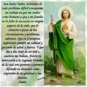 Oracion De Sanacion San Judas Tadeo, HD Png Download - san judas tadeo png