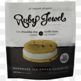Ruby Jewel Ice Cream Sandwich, HD Png Download - vanilla extract png