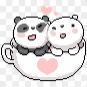 Cute Panda Animated Gif, HD Png Download - cute pixel png