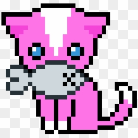 Pixel Art Kawaii Cat, HD Png Download - cute pixel png