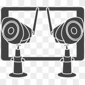 Monitoring Cameras Icon, HD Png Download - telescope icon png