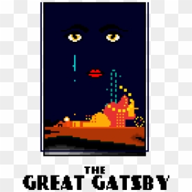 Pixel Art Book Cover, HD Png Download - the great gatsby png
