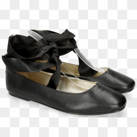 Ballet Pumps Melly 4 Nappa Black Ribbon - Leather, HD Png Download - brown ribbon png