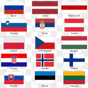 Red White Blue Flags Europe, HD Png Download - norway flag png
