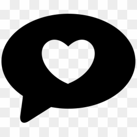 Facebook Messenger Icon Black, HD Png Download - love icon png