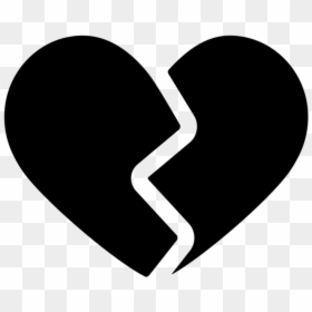 Broken Heart Silhouette Png, Transparent Png - queen of spades png