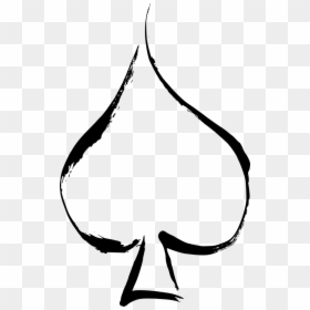 Ace Of Spades Drawing, HD Png Download - queen of spades png