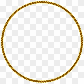 Gold Rope Circle Png, Transparent Png - rope vector png