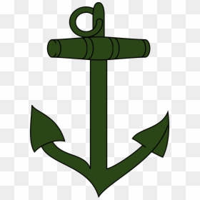 Green Anchor, HD Png Download - rope vector png