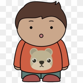 Boy With Glasses Cartoon, HD Png Download - surprised kid png