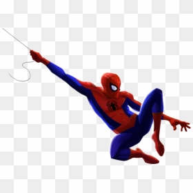 Spider Man Into The Spider Verse Peter Parker Png, Transparent Png - spiderman cartoon png