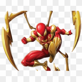 Iron Spider Man Cartoon, HD Png Download - spiderman cartoon png