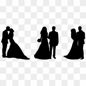 Wedding Cake Toppers Clipart, HD Png Download - cake silhouette png