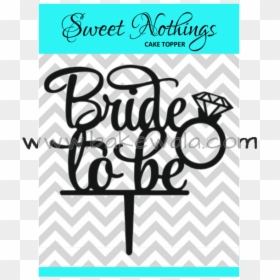 Bride To Be Cake Topper, HD Png Download - cake silhouette png