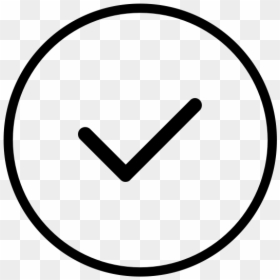 Check Mark Inside Circle, HD Png Download - done stamp png