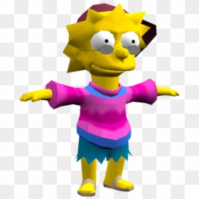 Simpsons Hit And Run Lisa, HD Png Download - cool cross png