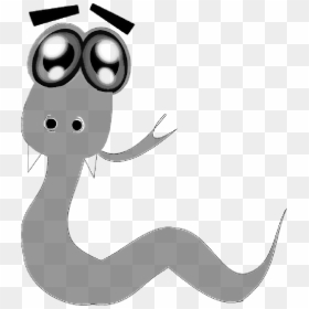 Goofy Snake Cartoon, HD Png Download - snake silhouette png