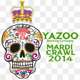 Calavera Dia De Muertos Vector, HD Png Download - mardi gras crown png