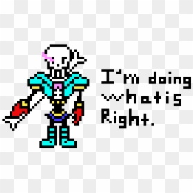 Papyrus Pixel Art, HD Png Download - happy thoughts.png