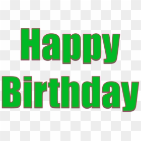 Transparent Background Happy Birthday Transparent Green, HD Png Download - happy thoughts.png