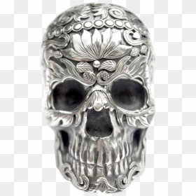Mexican Silver Skull, HD Png Download - mexican frame png