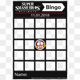 Nintendo Direct Bingo Board, HD Png Download - bingo card png