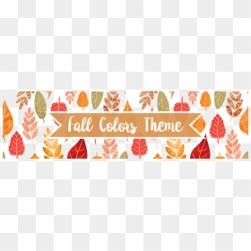 Png Pattern Autumn, Transparent Png - fall leaves banner png
