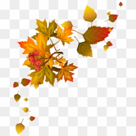 Autumn Leaves Corner Clipart, HD Png Download - fall leaves banner png