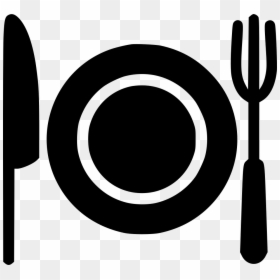Plate With Fork And Knife Icon Png, Transparent Png - knife icon png