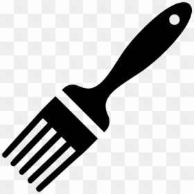 Pastry Brush Clipart Black And White, HD Png Download - knife icon png