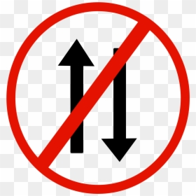 No Way Both Directions Sign, HD Png Download - forbidden sign png