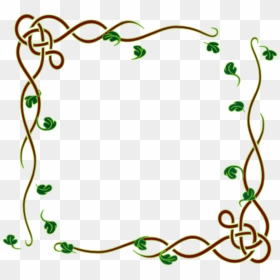 Simple Border Design On A4 Size Paper, HD Png Download - vine vector png