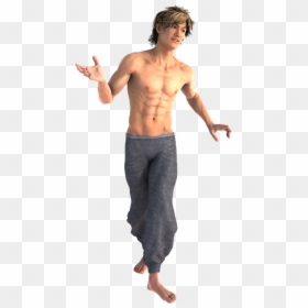 Barechested, HD Png Download - 3d person png