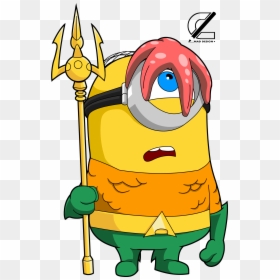 Minion Aquaman, HD Png Download - minion vector png