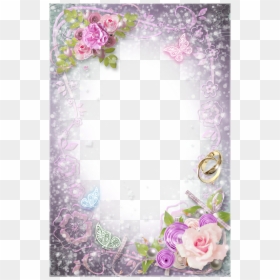 Transparent Wedding Frame Png, Png Download - vintage floral border png