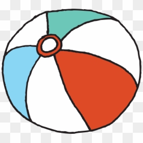 Beach Ball Transparent Cartoon, HD Png Download - beach ball vector png