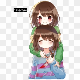 Sans X Frisk, HD Png Download - chara.png