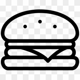 Burger Clipart Black And White, HD Png Download - e.t. png