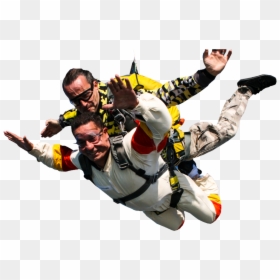 People Skydiving No Background, HD Png Download - skydiver png