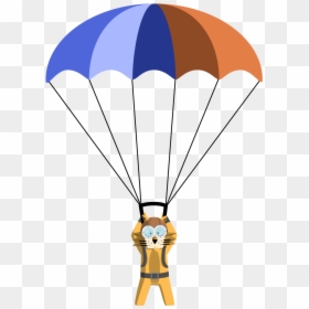Parachute Animation, HD Png Download - skydiver png