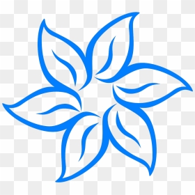 Flower Clipart B W, HD Png Download - top border png
